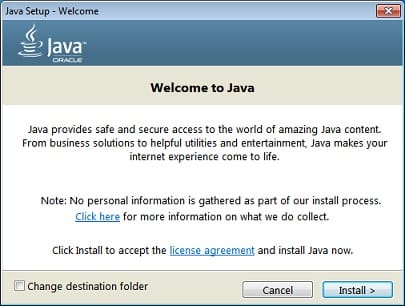 install Java for Windows
